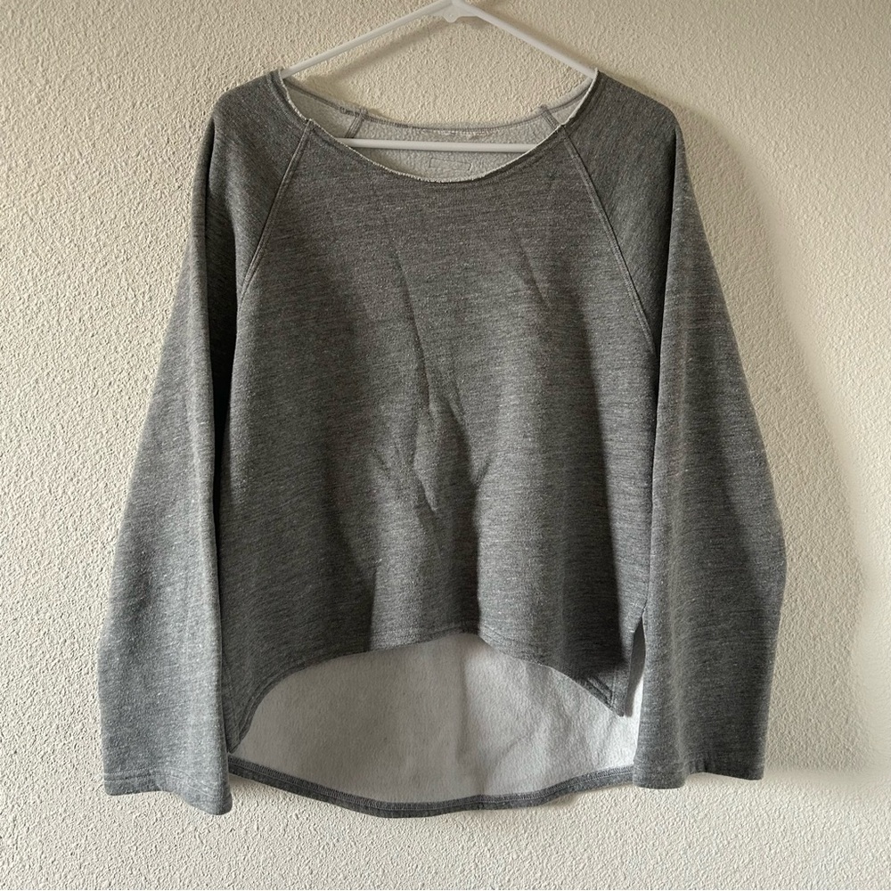 Hard Tail Women’s Sweatshirt Fit Medium Gray Straight Sleeves Casual Lounge